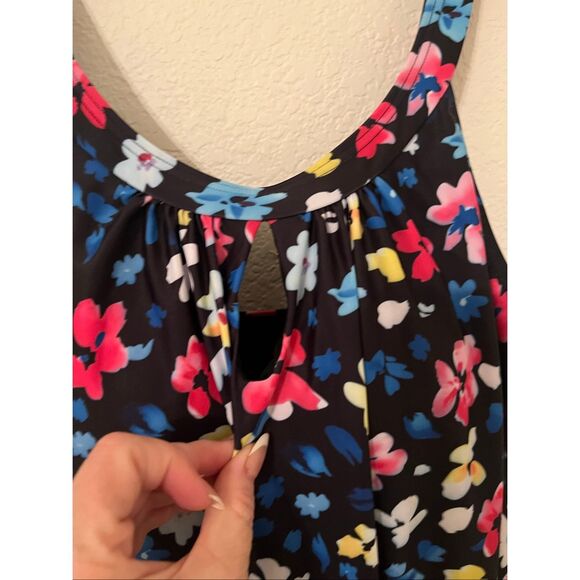 Bloomchic Floral Print Keyhole Pockets Swim Romper NEW NWT - Picture 7 of 12